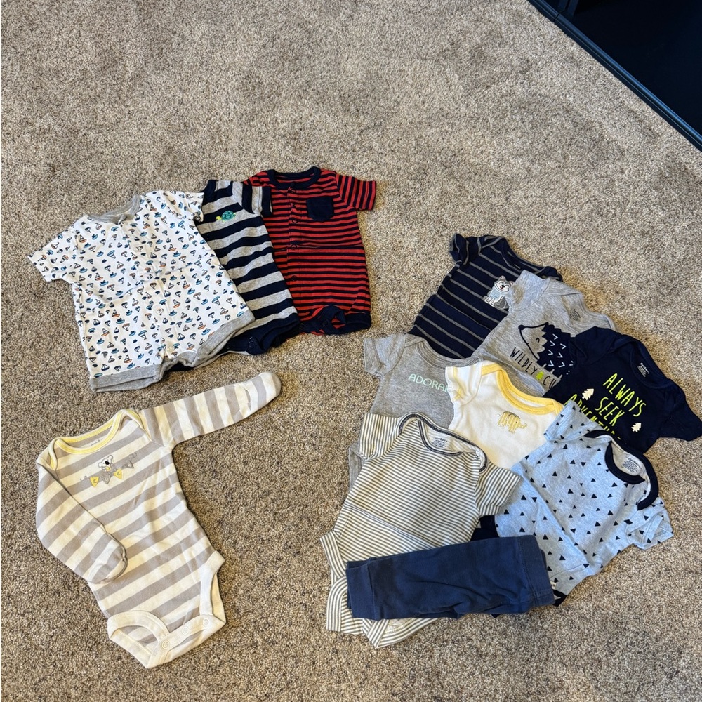 Newborn boy clothing lot